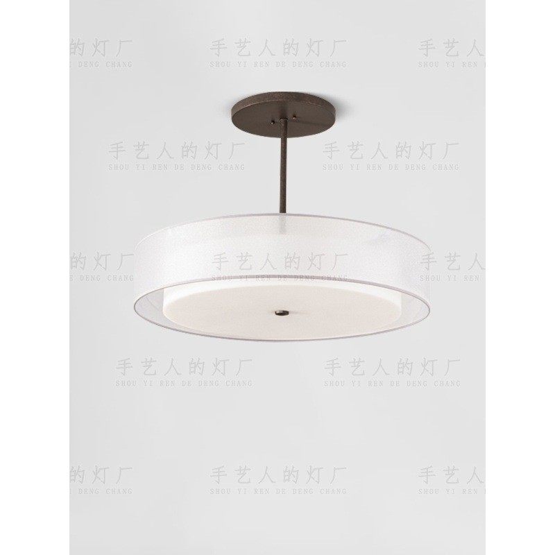 热销新中式中国风现代简约民宿布艺led客厅卧室茶室书房餐厅圆形,淘宝优惠券,粉丝福利购,淘宝优惠卷