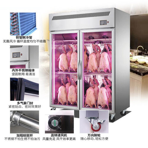 热销通宝智能风干柜晾柜鸭商用烤鸭烧腊烘干机晾胚柜单双门吹鸭晒 - 图0