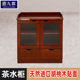 Tea cabinet storage cabinet office side cabinet Chinese paint sticker solid wood veneer office cabinet