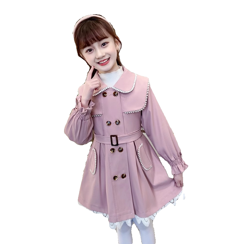 春秋款女风衣2024春装新款洋气英伦风中长款儿童,淘宝优惠券,粉丝福利购,淘宝优惠卷