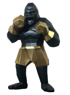 摆件工艺品现代简约创意家居装饰拳击金刚树脂大猩猩动物摆设