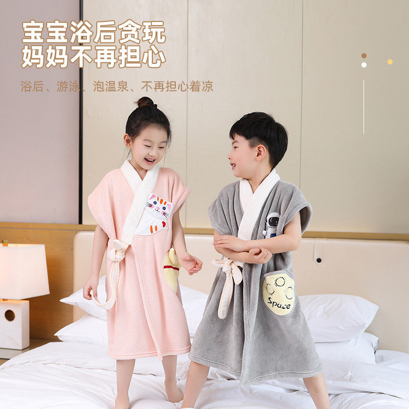亲子浴巾可穿可裹式儿童带帽斗篷大人浴袍比纯棉吸水洗澡浴衣浴裙,淘宝优惠券,粉丝福利购,淘宝优惠卷