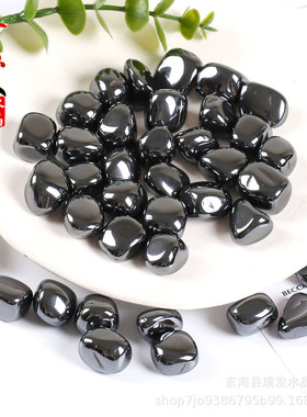 热销赤铁矿滚石 形打磨石随铁石摆件 鱼缸石景观装饰 跨境电商供