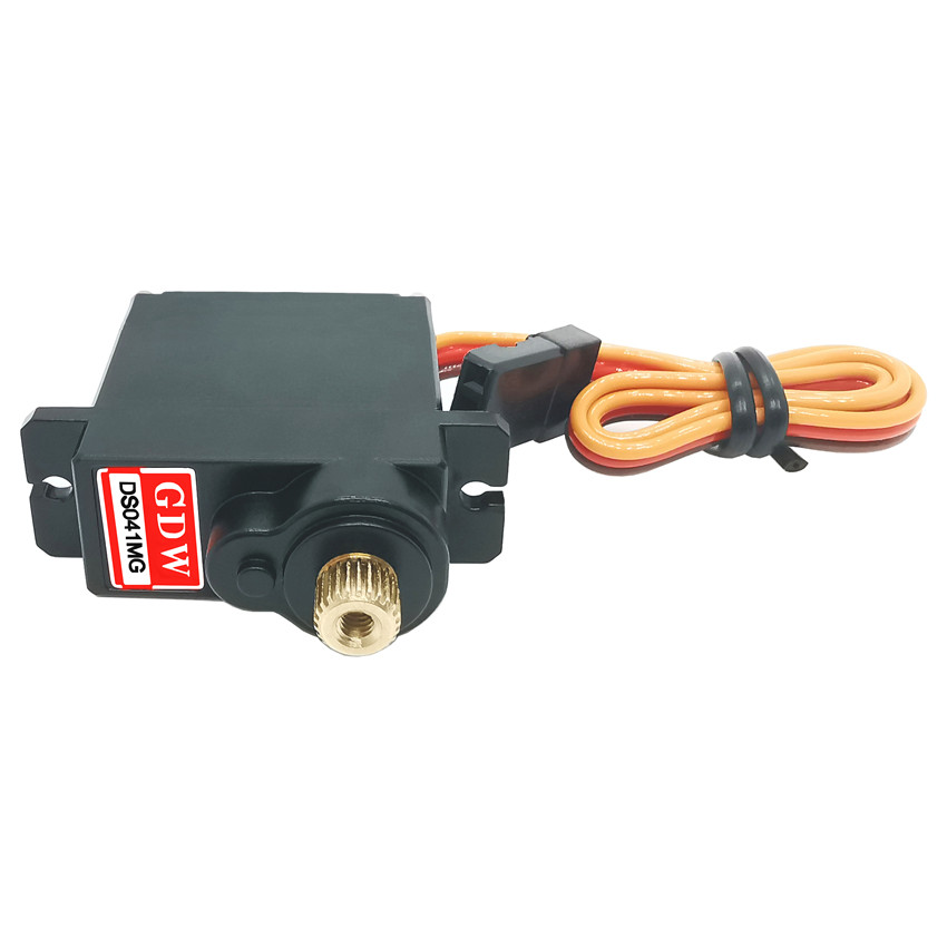 GDW DS041MG 5KG扭力金属齿机器人直升机固定翼9g12g微型数字舵机 - 图0