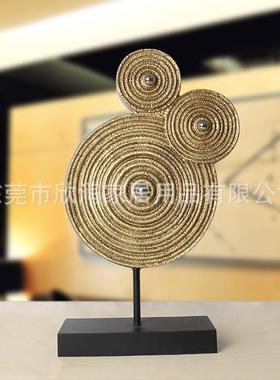 多树脂工艺品现代中式材质家居装饰品创意软装中式巴洛奇礼品摆件