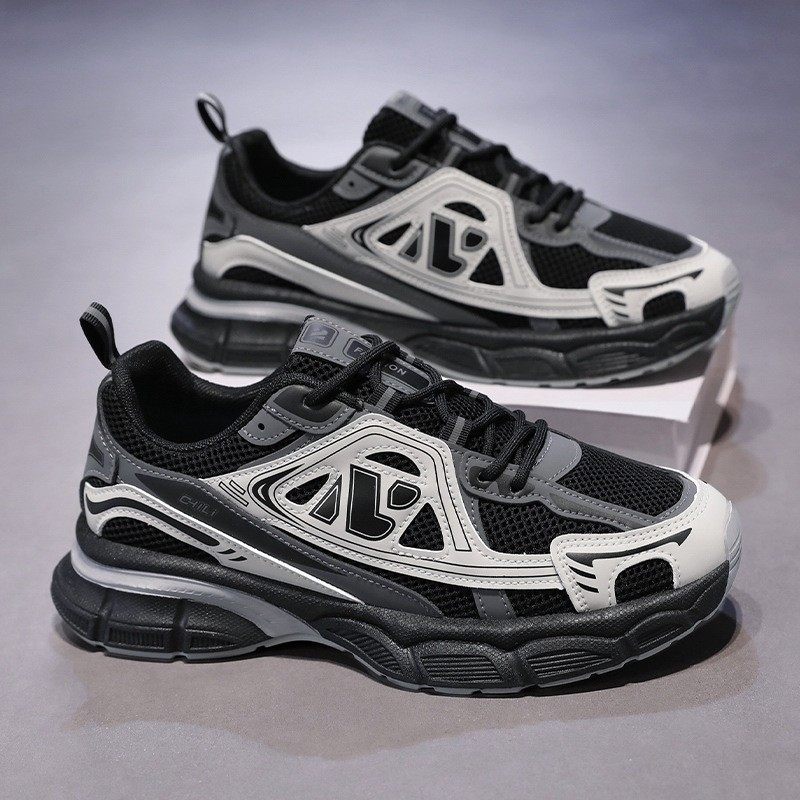 夏季男鞋新款透气网面男士运动鞋潮流百搭厚底休闲跑步老爹鞋,淘宝优惠券,粉丝福利购,淘宝优惠卷