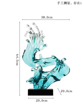 0fe9抽象艺术装饰品摆件售楼处玄关大堂酒店雕塑会所大厅透明