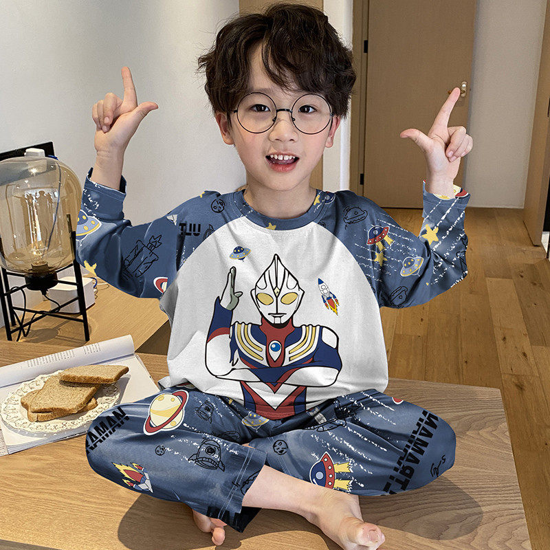 男童睡衣2025新款春季长袖纯棉儿童春装男孩套装宝宝可外穿居服,淘宝优惠券,粉丝福利购,淘宝优惠卷