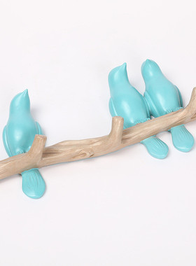 树脂工艺装饰工艺品艺术品摆件小鸟模型卡通办公桌面摆件居家衣挂