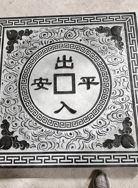 石雕石材厂家入户门庭院青石地雕浮雕中式仿古壁画庭院地雕浮雕