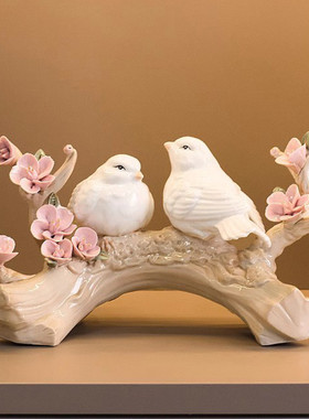 陶瓷摆件高级感家居饰品电视柜客厅卧室房间装饰品高档轻奢斗柜子