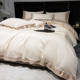 Hot sale exports Canada 240 long lint cotton all cotton four-piece set full set sheets and quilt cover bedding 4
