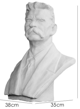 艺伯乐石膏像高尔基55cm胸像石膏雕塑雕像摆件模型美术素描教具