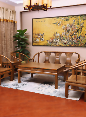 铜彩板画铜雕画中古风装饰画百鸟朝凤手工錾刻客厅挂画