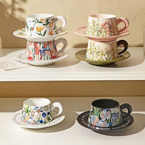 摩登主妇陶瓷咖啡杯子套装礼盒高档精致乔迁新居搬家新婚生日礼物 - 图1