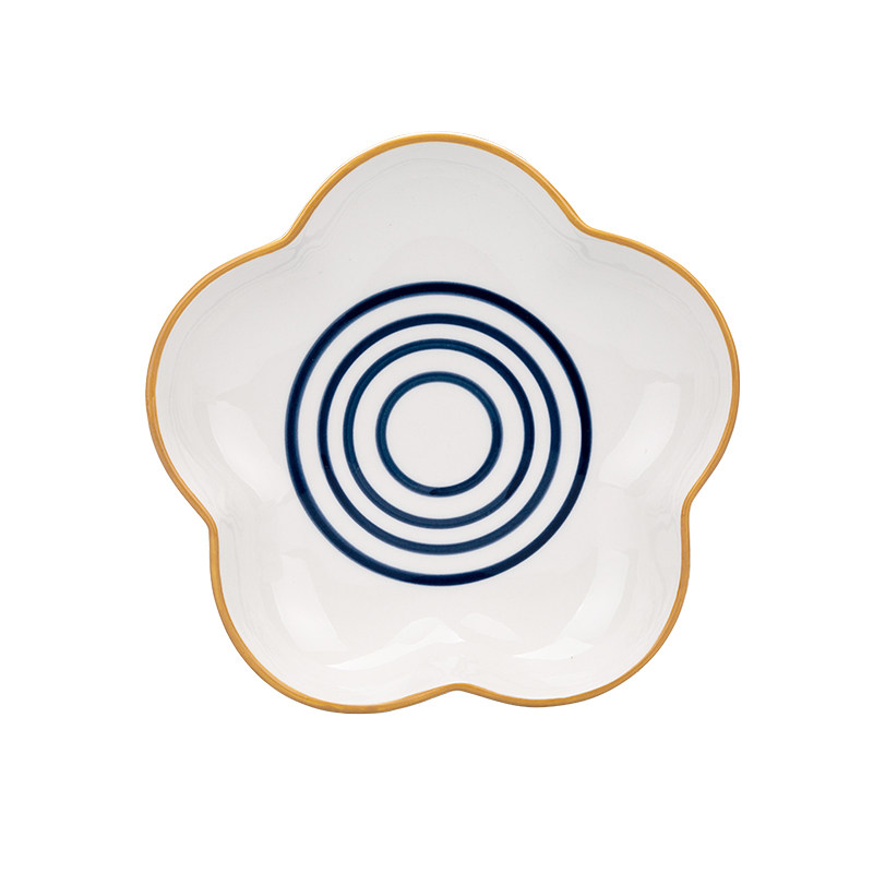 摩登主妇青瑶日式花型盘沙拉菜盘 日式和风设计可蒸可烤可爱花朵小盘 摩登主妇旗舰店 淘优券