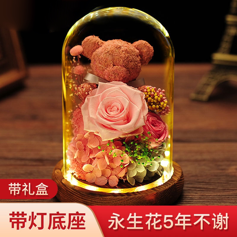 玫瑰熊永生花 新人首单立减十元 21年8月 淘宝海外