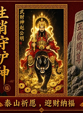 比干王灵官赵公明真武大帝手机贴