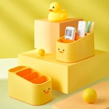 Милая желтая утка, пульт, настольная коробка для хранения, мультяшный ящик для хранения для спальни