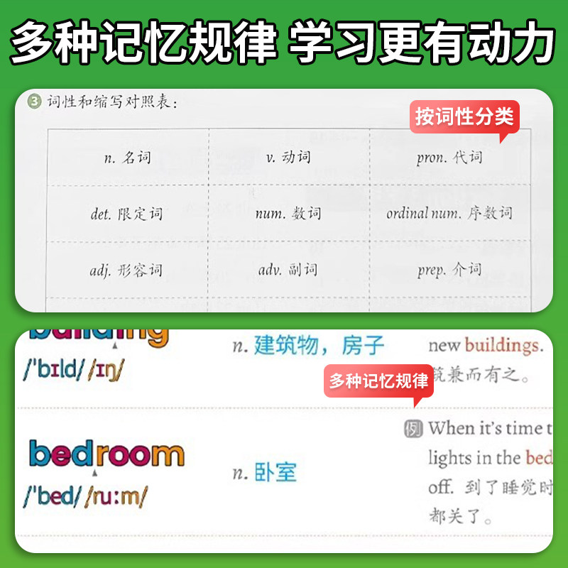 大头同学初中英语分拆速记2000单词七八九年级上册下册初中生你得这样背单词同步高频词汇必背默写本初一二三英语词汇自然拼读神器