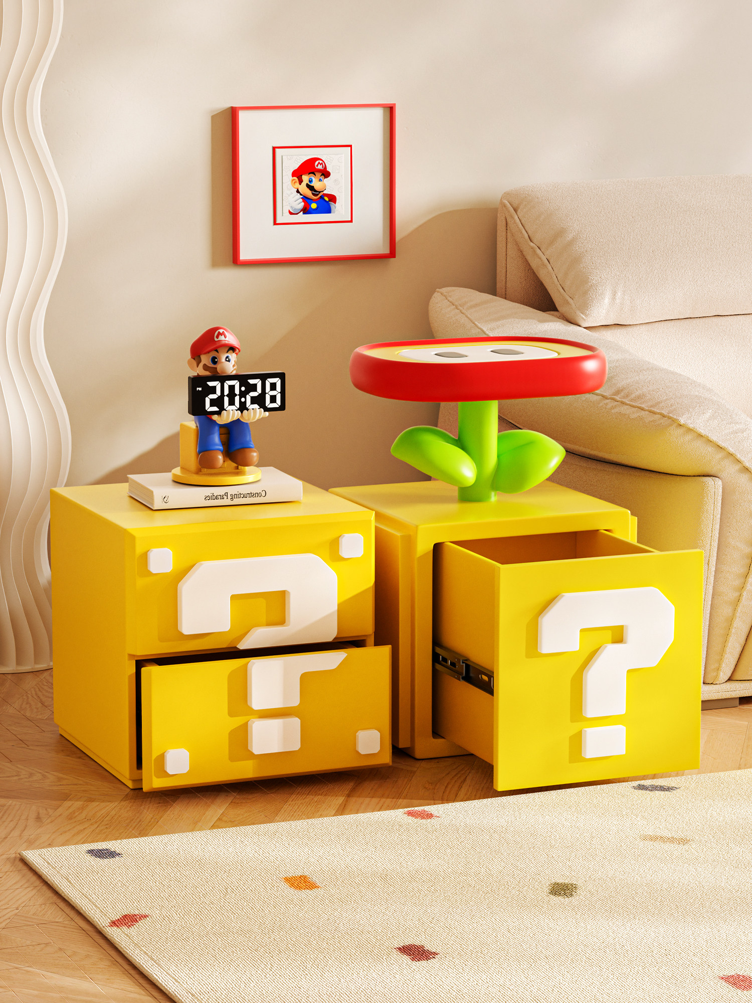 马里奥抽屉柜客厅摆件大型落地居家好物稀奇古怪的家具儿童房装饰,淘宝优惠券,粉丝福利购,淘宝优惠卷