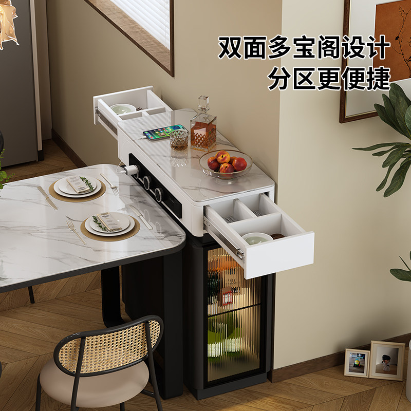 单独岛台可移动新款现代简约小户型岩板台面迷你储物柜现货可定制,淘宝优惠券,粉丝福利购,淘宝优惠卷