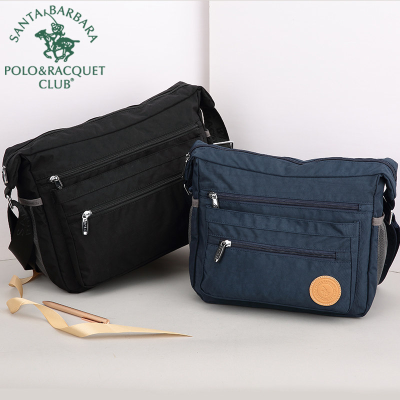 圣大保罗男运动休闲帆布单肩包 圣大保罗恒诚鑫男士包袋