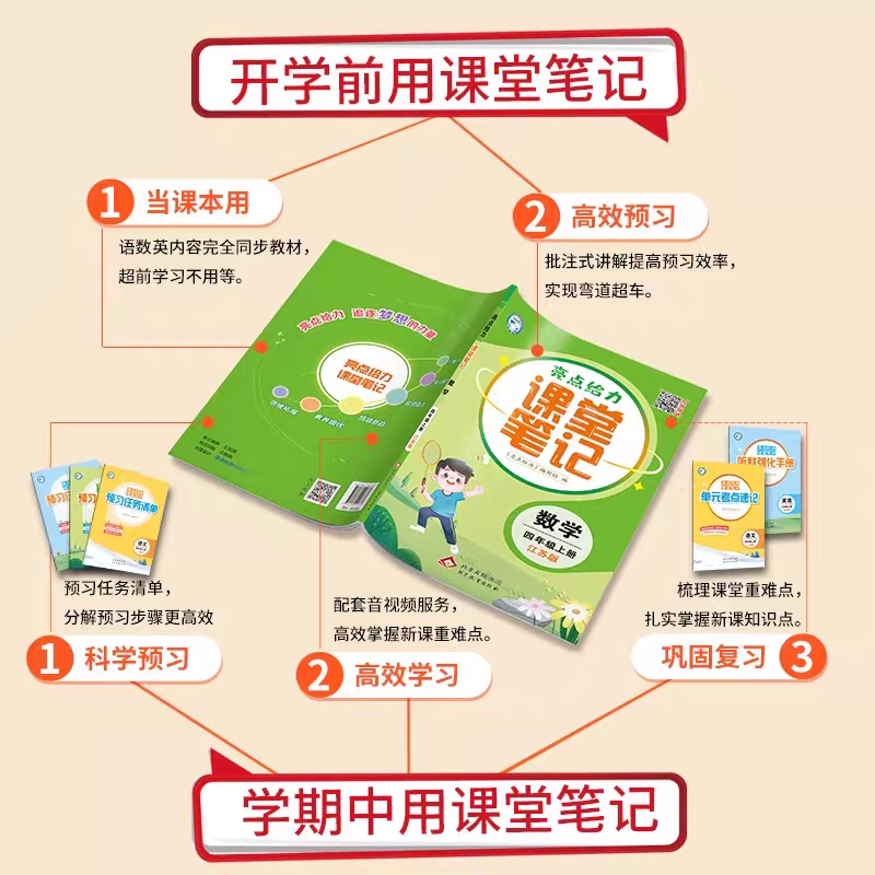 2026秋亮点给力课堂笔记语文数学英语一二三四五六年级上下册江苏专用随堂笔记语文人教版数学苏教英语译林版同步课堂笔记