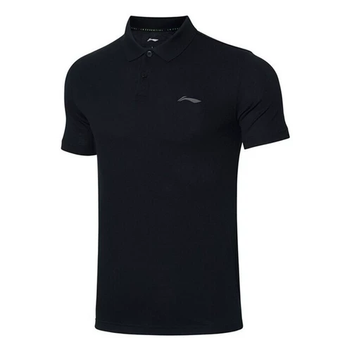 Li Ning, летняя дышащая спортивная футболка polo для спортзала для тренировок для отдыха, короткий рукав, для бега