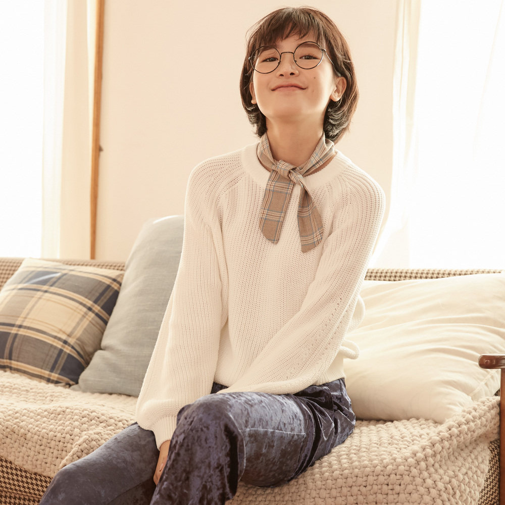 美特斯邦威女冬装新款百搭潮流毛衫 metersbonwe霓尚毛针织衫