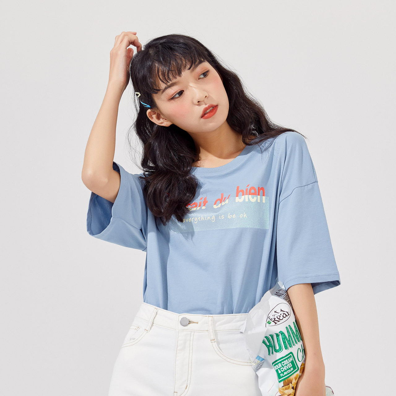 美特斯邦威短袖2020新款夏季印t恤 metersbonwe霓尚T恤