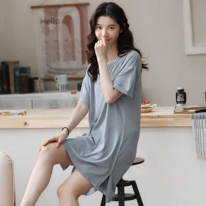 2020新款莫代尔公主夏季休闲睡裙 相依依睡裙