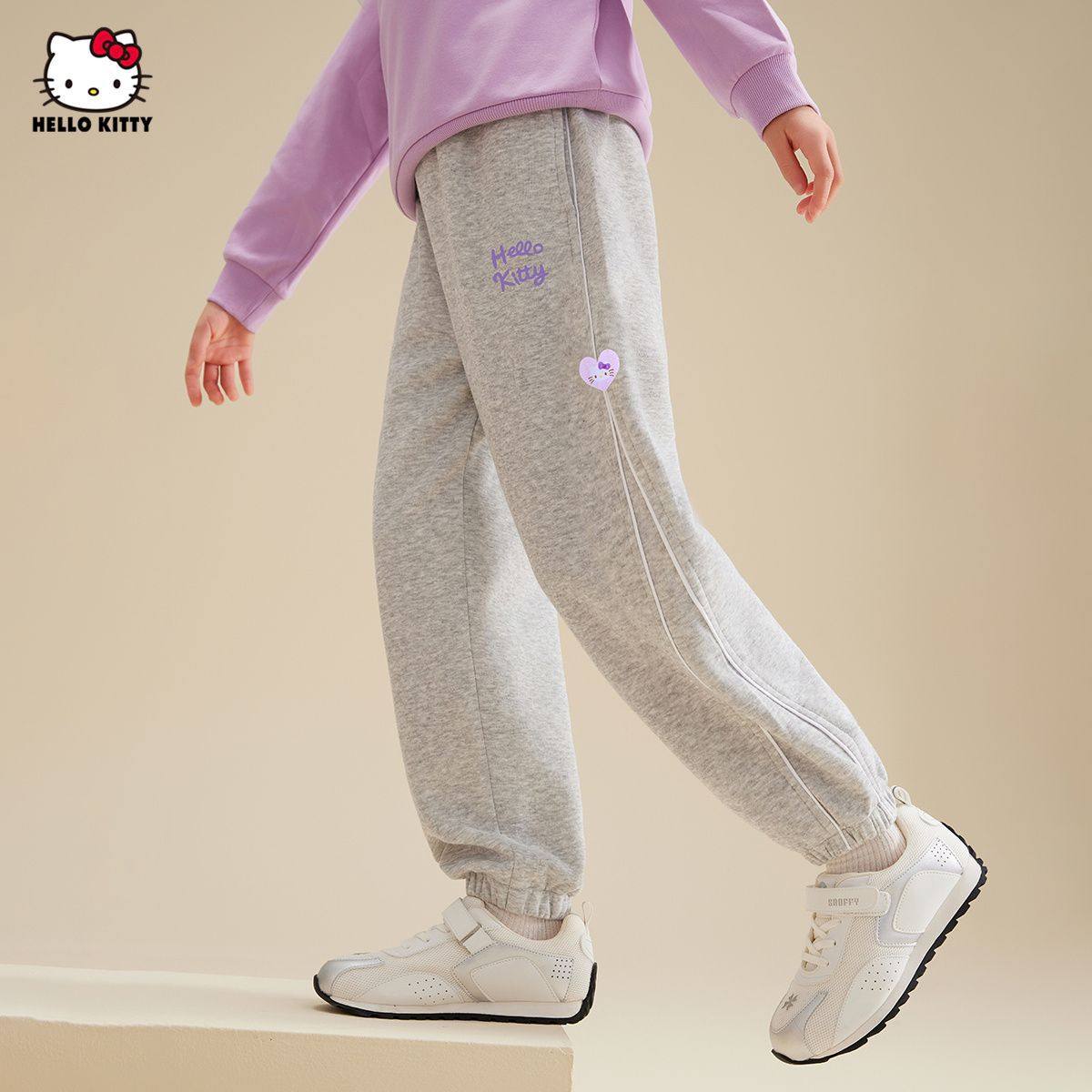 银狐优选HelloKitty儿童裤子女童卡通休闲裤2026春新款凯蒂猫卫裤,淘宝优惠券,粉丝福利购,淘宝优惠卷