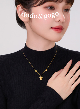 DODOGOGO沙金小财神项链女款