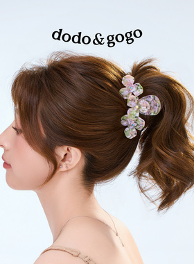 DODOGOGO甜美醋酸立体花朵抓夹