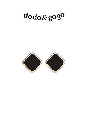 黑色耳钉dodogogo网红少女心