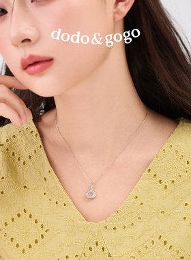 DODOGOGO银杏叶项链女配饰新款颈链秋冬长款毛衣链轻奢小众锁骨链