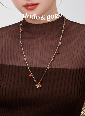 DODOGOGO复古编织木马项链