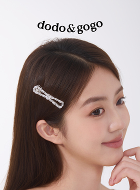 dodogogo蝴蝶结锆石发夹