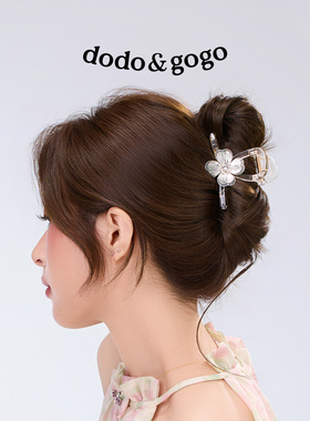 DODOGOGO金属花朵鲨鱼夹新款