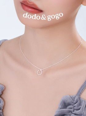 DODOGOGO轻奢小众月亮锁骨链