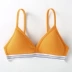 6IXTY8IGHT 68 sọc cotton thoải mái thể thao đích thực không có vòng thép mỏng cup bra bra BR07117 - Bộ đồ lót quần chip ren Bộ đồ lót