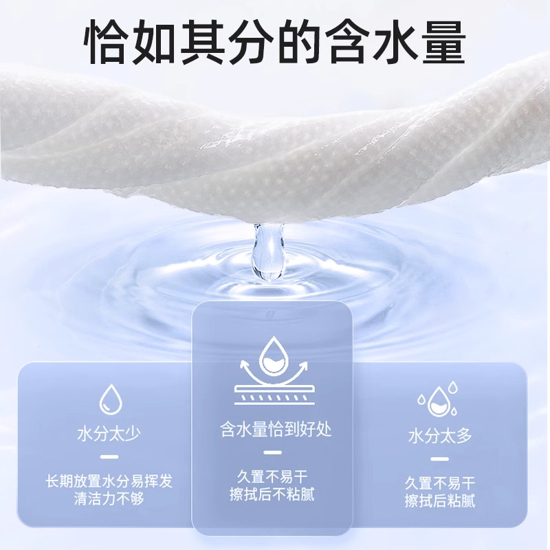 湿巾纸婴儿手口专用新生宝宝湿纸巾加大加厚家庭用实惠装大包80抽