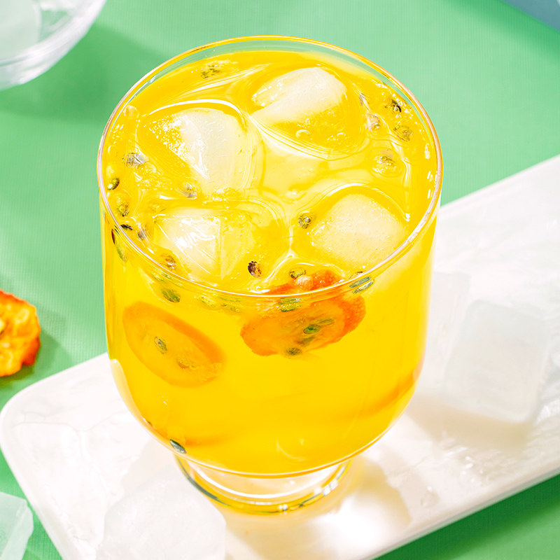 水果茶金桔柠檬百香果冷泡茶茶包 猫小乐花果果粒茶