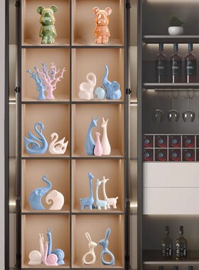 北欧简约陶瓷小摆件家居客厅酒柜桌面装饰品创意卧室摆件送礼礼物