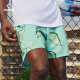 Accurate men running training knitted fruit four-quarter pants