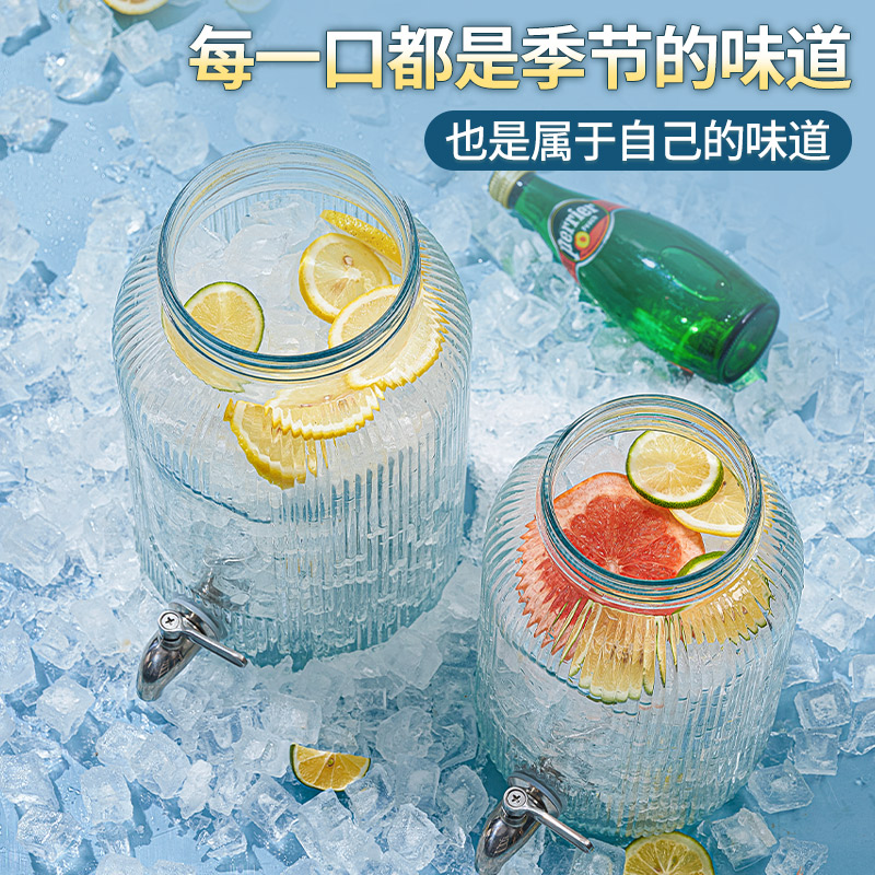 可乐桶玻璃泡酒瓶调酒酒桶啤酒饮料桶带龙头水果茶桶罐果汁桶容器 - 图2