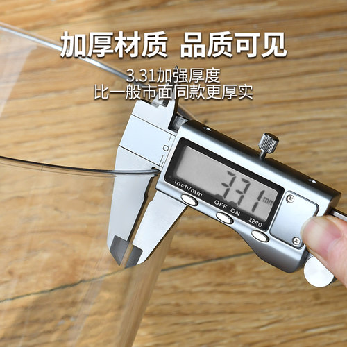 亚克力透明垃圾桶ins家用大号圆桶创意卧室客厅轻奢厕所收纳纸篓 - 图2