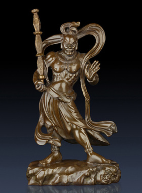 哼哈二将力士千里眼顺风耳摆件