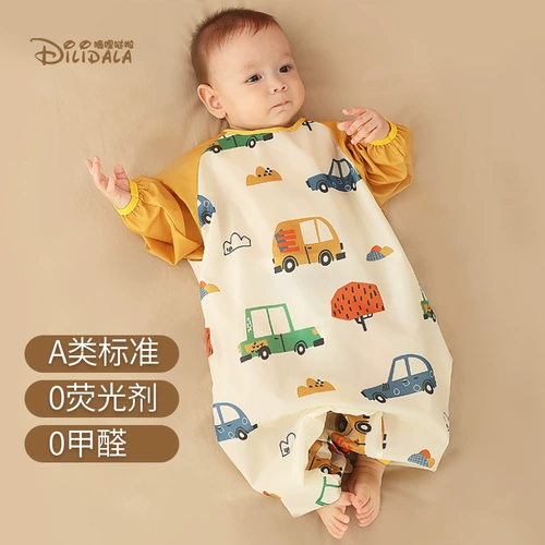 Детский фартук, водонепроницаемые детские штаны для ползания, нагрудник для еды, анти-грязь